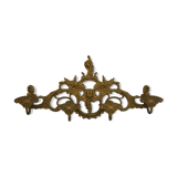 Brass rock-style coat door with 4 patères