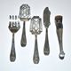 LCF vintage silverware design 1950s Le Couvert Français hors d'oeuvres service