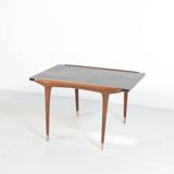 1960s TEAK AND SLATE COFFEE/SIDE TABLE