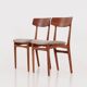 Teak chairs, 1970s design