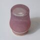 vase en verre granité rose et or Vintage