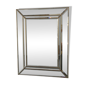 miroir mural en laiton