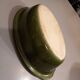 Breton dish in green and yellow ceramic
