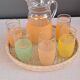 Carafe and granite glasses