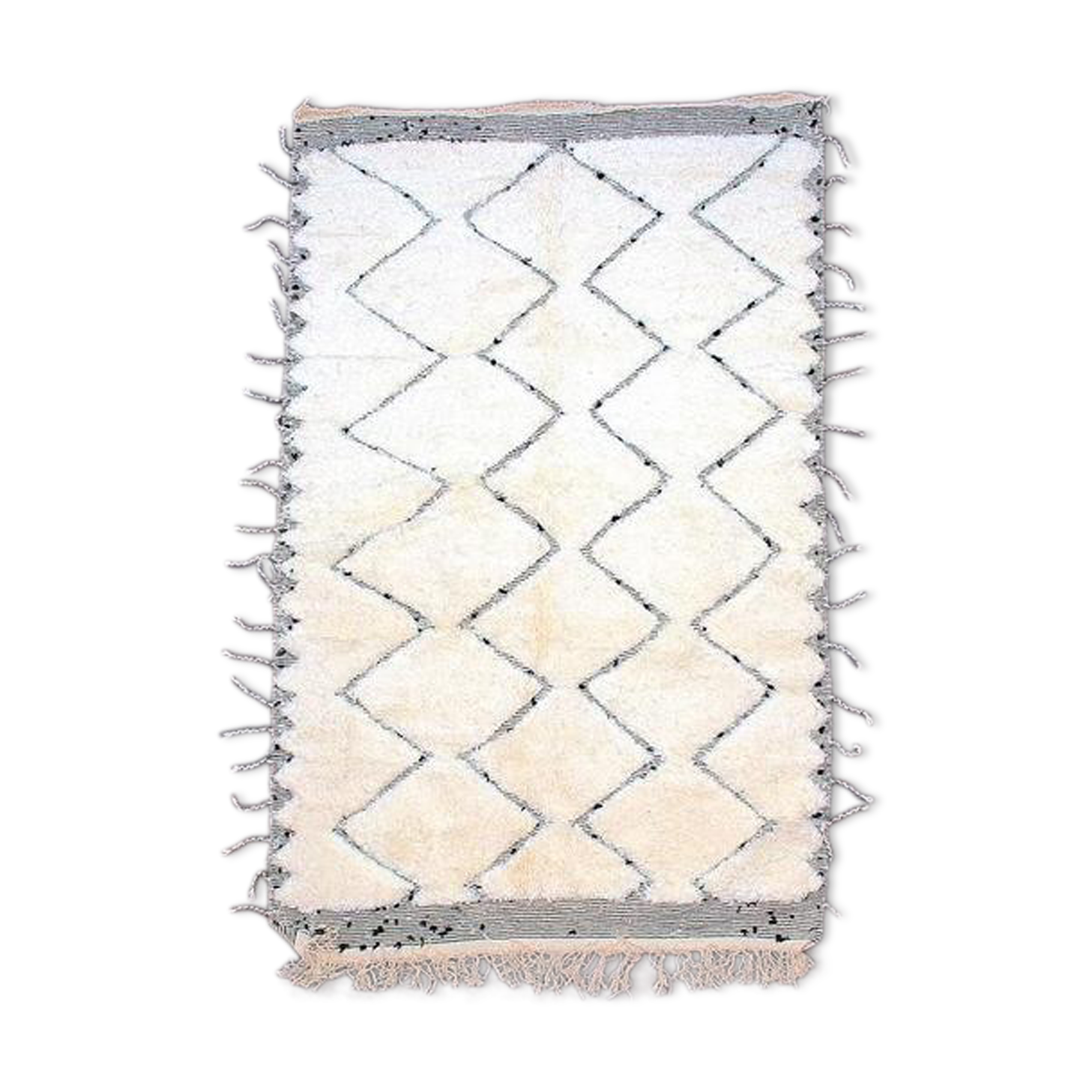 Berber carpet Beni Ouarain zigzag 160 X 255 cm