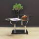 Metal coffee table, Danish design, 1990s, production: Denmark