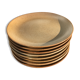 Suite of 8 stoneware plates