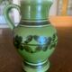 Green ceramic jug