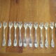 12 forks with cake christofle model shell