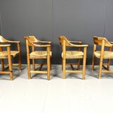 Rainer Daumiller pine wood dining chairs for Hirtshals Savvaerk - set of 4 - 1970s