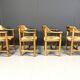 Rainer Daumiller pine wood dining chairs for Hirtshals Savvaerk - set of 4 - 1970s