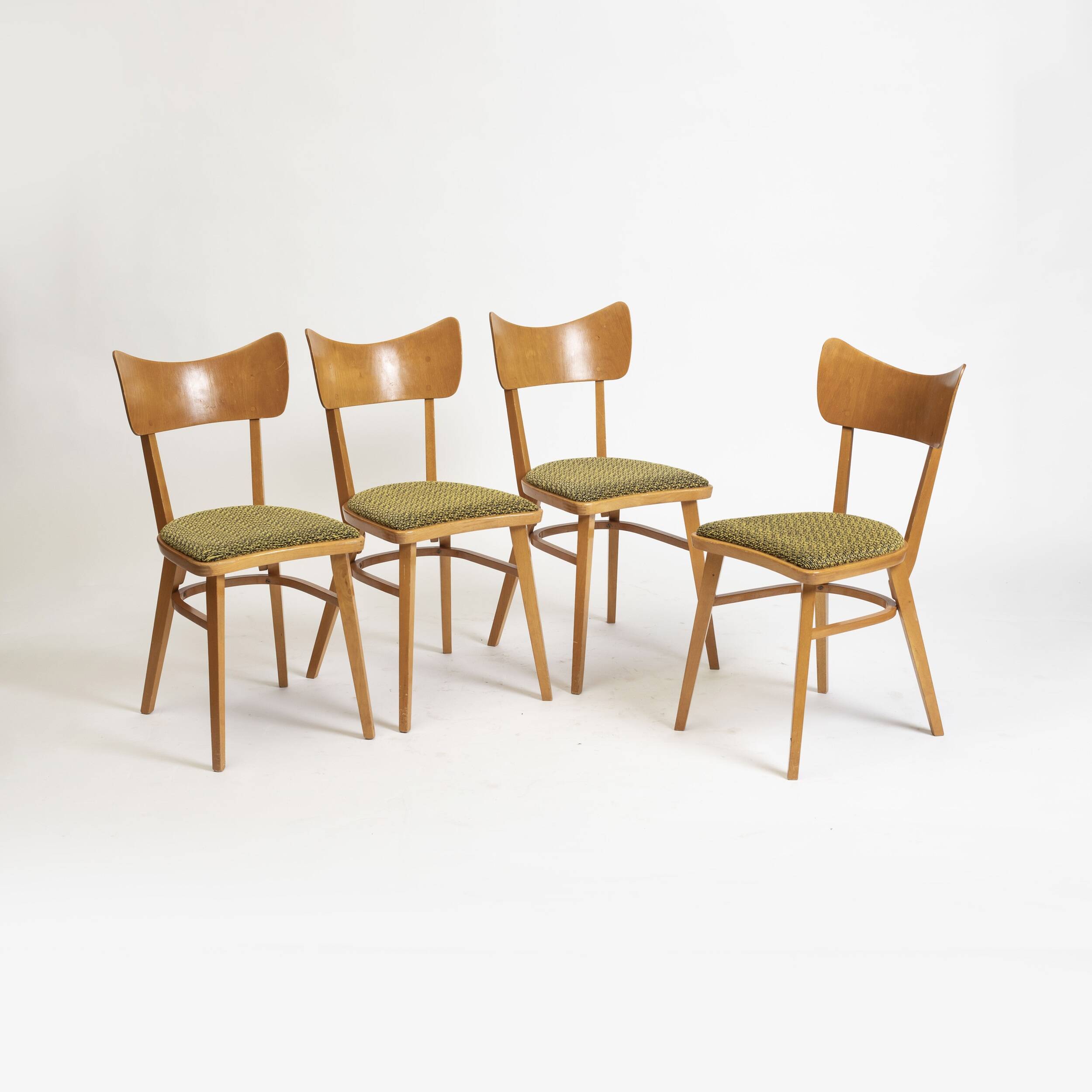 Set of 4 mid-century dining chairs from Cesky Nabytek, Czechoslovakia, 1960