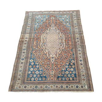 Tapis d'orient persan ancien fait main mazlahan 1,9 x 1,3 m