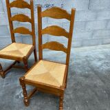 6 chaises rustiques
