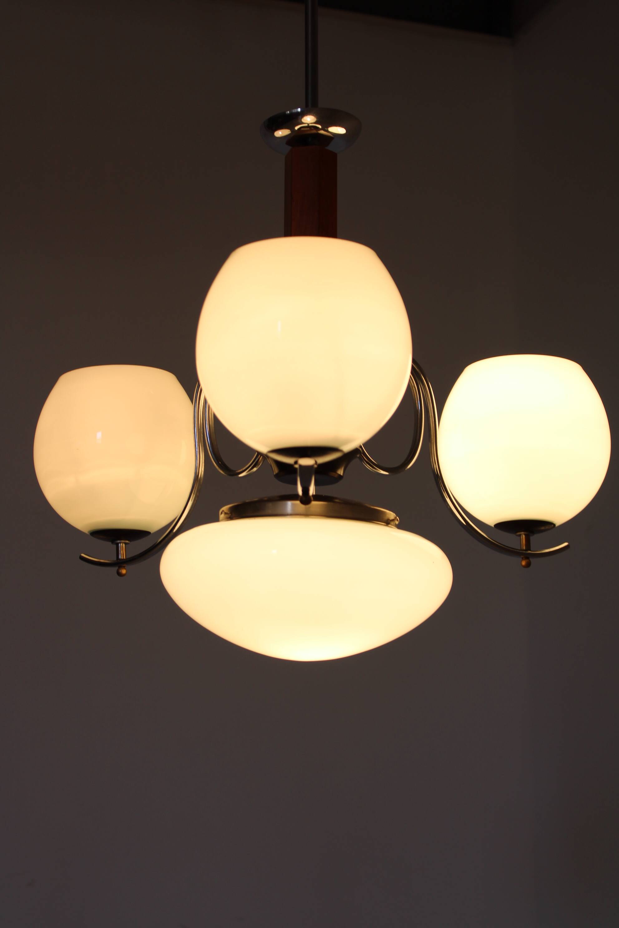 1930s Art Deco Chandelier ,Czechoslovakia