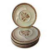 Set of 6 old fondue plates
