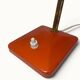 Orange gooseneck desk lamp — Aluminor, Nice, France — circa 60-70