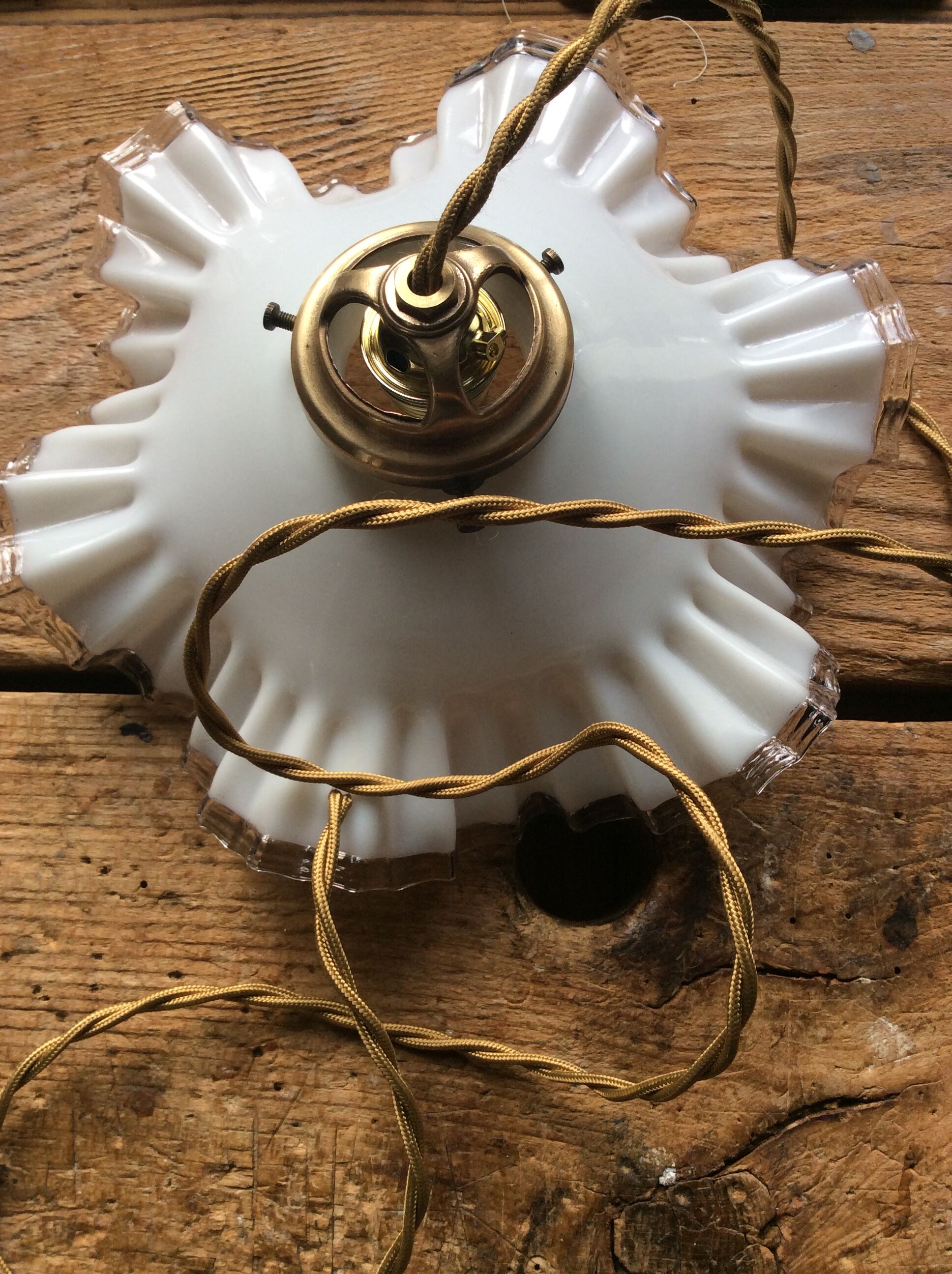 Hanging in opaline vintage