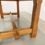 2m solid elm farmhouse table