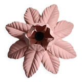 Vintage pink flower wall light