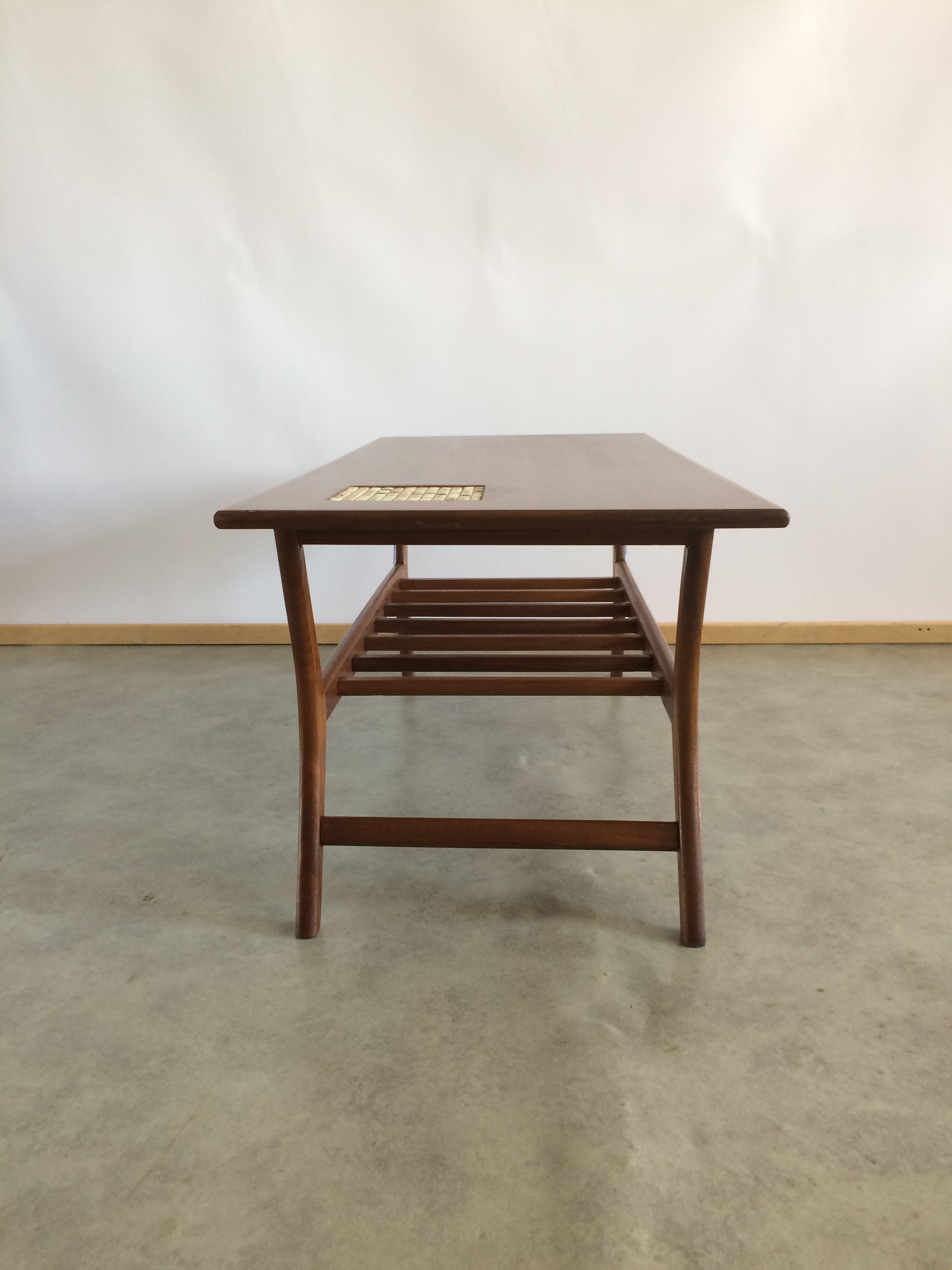 Louis van Teeffelen vintage teak coffee table for Wébé 1960s