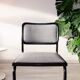Chaise Cesca B32, noir et gris chiné, édition italienne