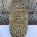 Rattan handle basket