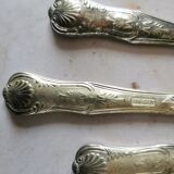 Set de 6 couteaux de table en métal argenté