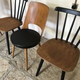 Set of 4 vintage chairs 1960