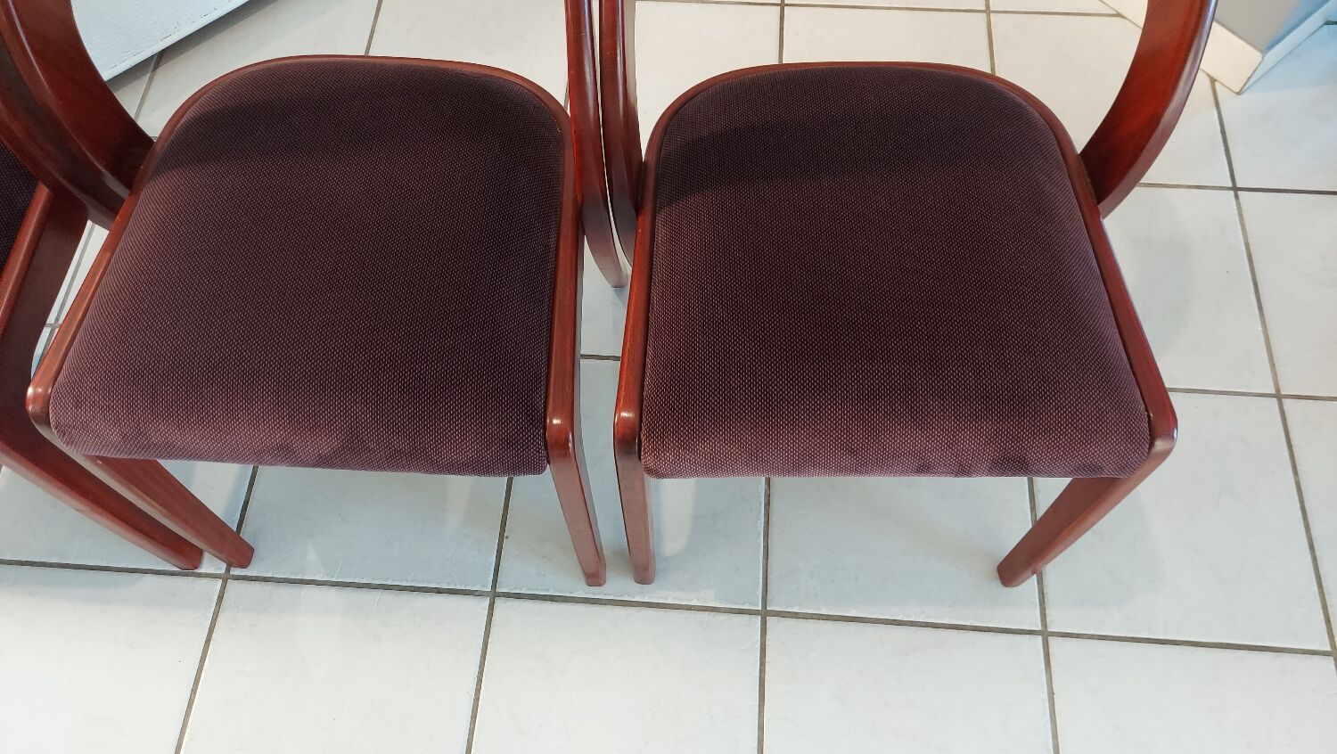 Set of 4 Gondola model chairs by Baumann vintage 1970s