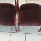 Set of 4 Gondola model chairs by Baumann vintage 1970s