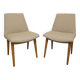 Paire de chaises cocktail en hêtre, Pays de l'Est vers 1960