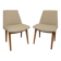 Paire de chaises cocktail en hêtre, Pays de l'Est vers 1960