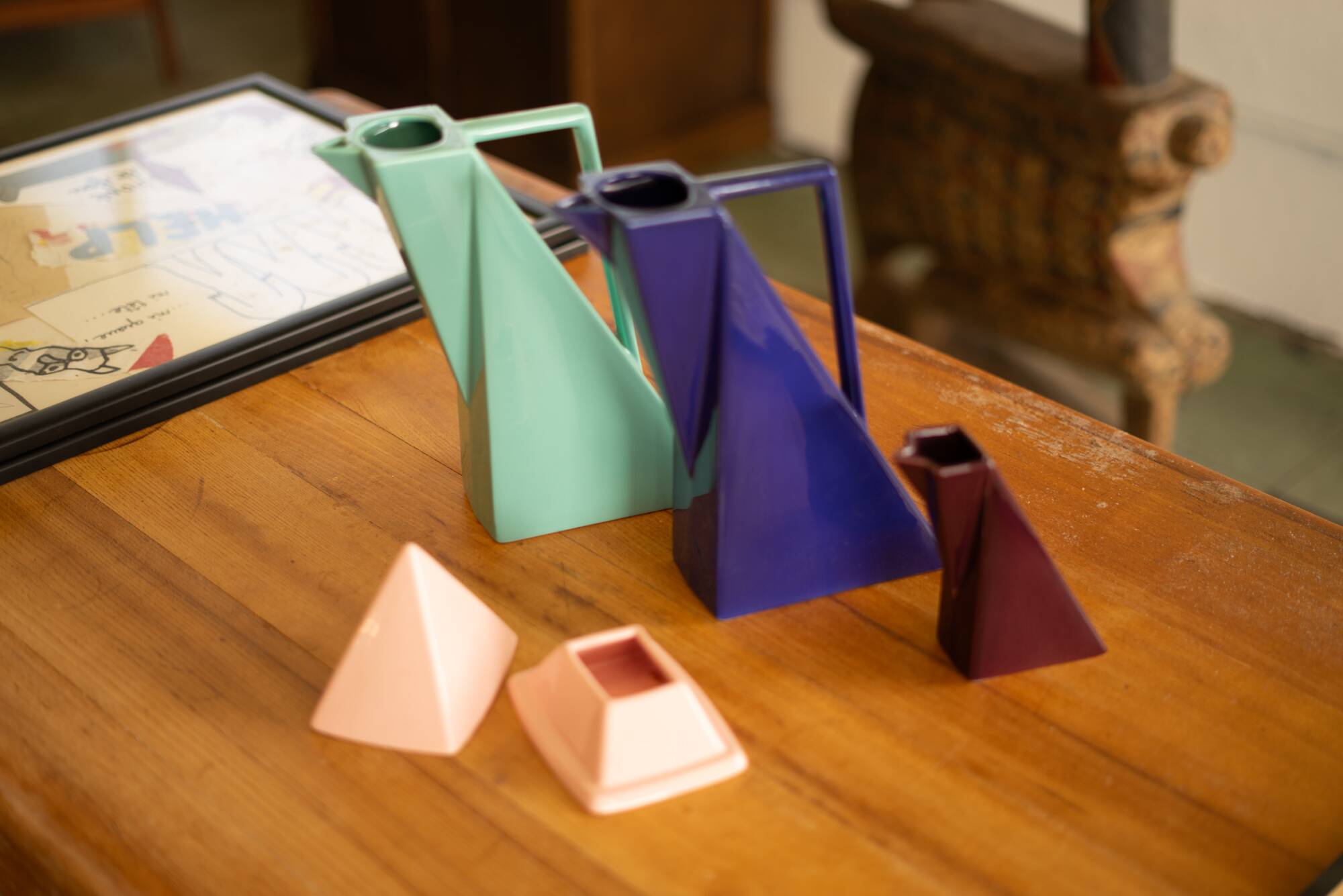 Ceramic service by Pierre Casenove for Studio Salins 1980