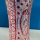 Pink crystal vase