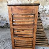 Oak craft cabinet has 13 drawers circa 40's / 50's