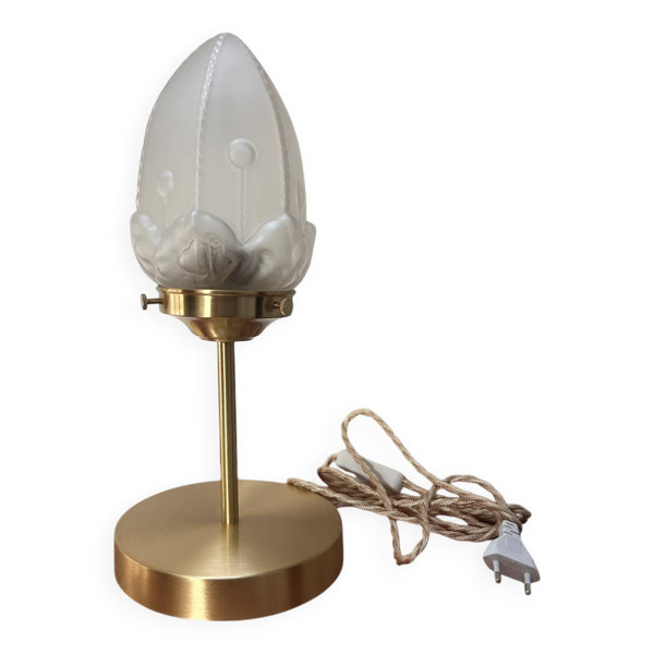 Lampe à poser globe Art Déco