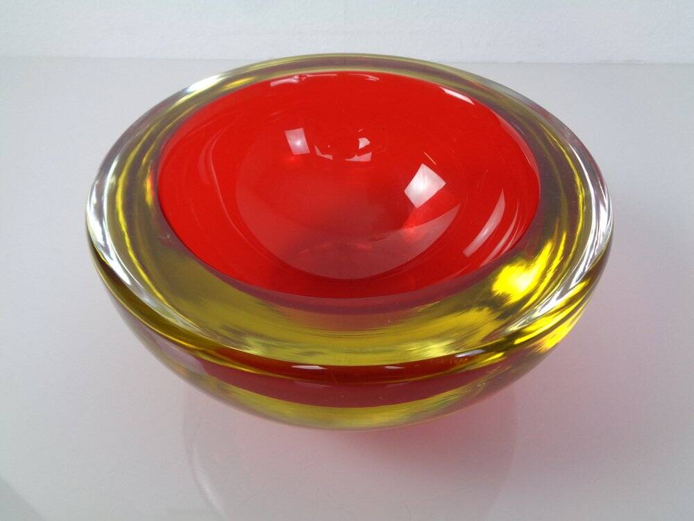 Large Formia Murano Glass Bowl by Mian Giulano, Italy, 1960s