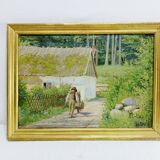 H. Viss – Oil on canvas “Country landscape”