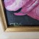 Tableau - Oil on canvas Flowers the Petunias Signed Didier Parcelier