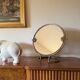 Mid-century brass table mirror / vanity, Italy 1960s
