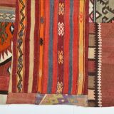 4x6 Multicolor Handmade Modern Kilim Rug, 128x187Cm