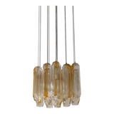 Suspension « Quadrifoglio » en verre de Murano par VeArt, années 1970