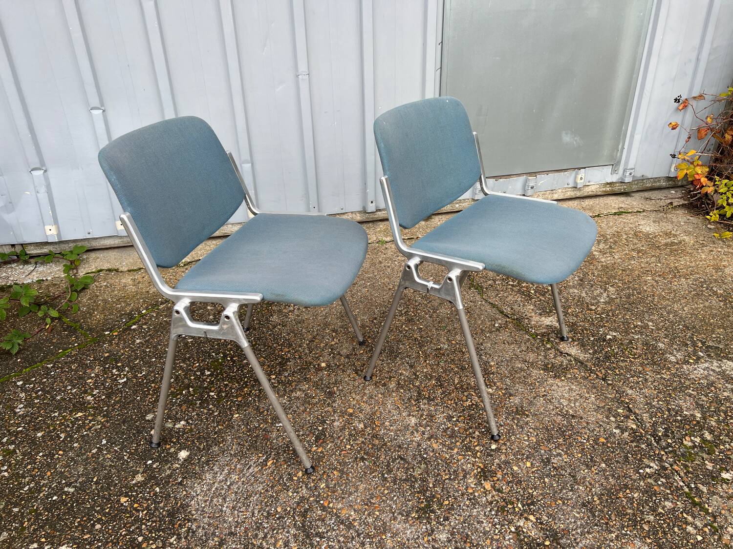 Pair of chairs by G. Piretti for Castelli