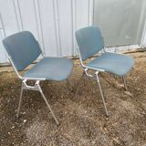 Pair of chairs by G. Piretti for Castelli