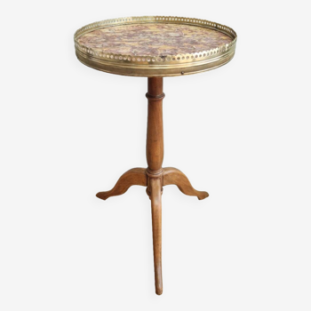 Louis XVI style mahogany tripod pedestal table
