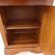 Large jam jar in solid cherry wood with its secret drawer and one door