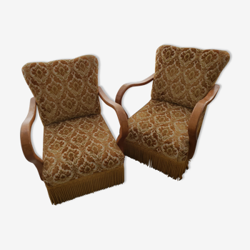 Pair of armchair art deco vintage 50 years