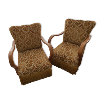 Pair of armchair art deco vintage 50 years