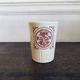 Gien ceramic cup with vintage red pattern